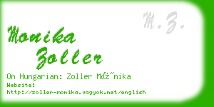 monika zoller business card